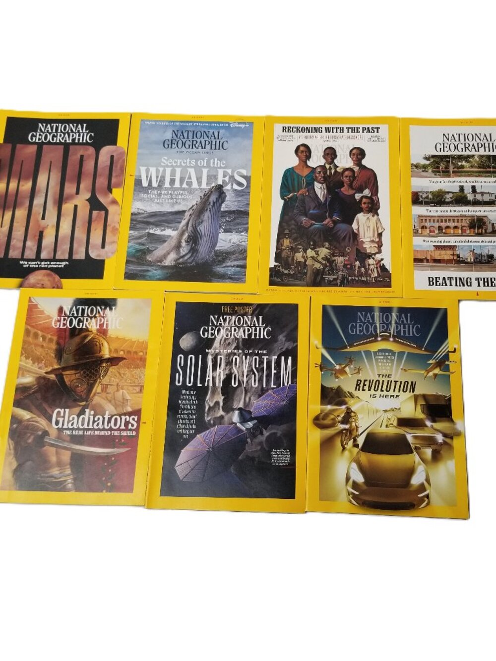 National Geographic Magazine Lot 7 2021 Mars Whales Solar System Gladiators